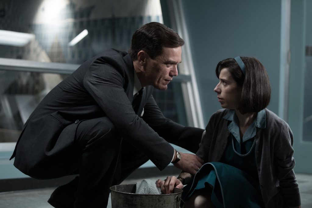 Michael Shannon and Sally Hawkins clash in The Shape of Water. | Credit: 20th Century Fox 