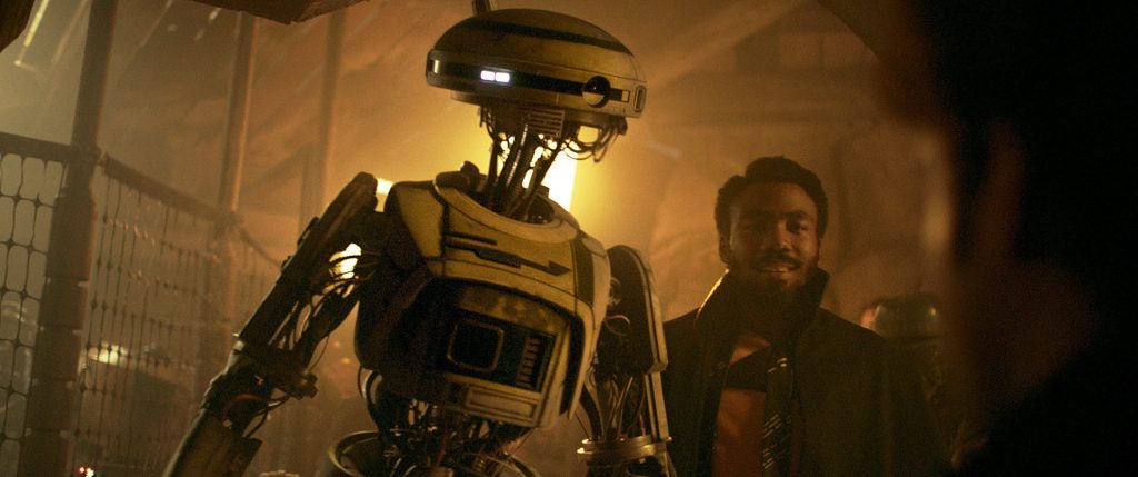 lando calrissian (donald glover) in solo star wars