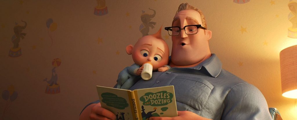 Mr. Incredible takes the backseat in The Incredibles 2. 