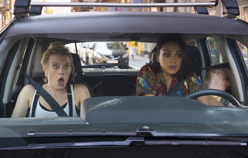 Kate McKinnon as "Morgan" and Mila Kunis as "Aubrey" in THE SPY WHO DUMPED ME. | Credit: Pioneer Films