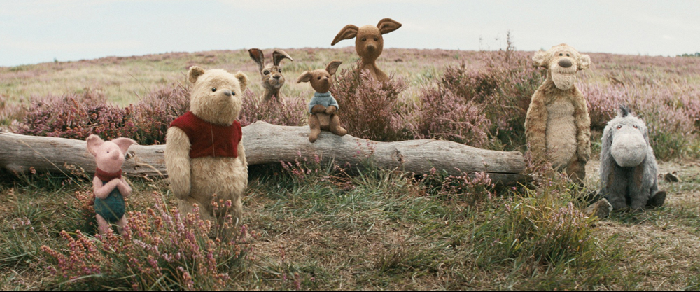 Piglet, Pooh, Rabbit, Roo, Kanga, Tigger and Eeyore in Disney’s live-action adventure CHRISTOPHER ROBIN. | Credit: Walt Disney Studios