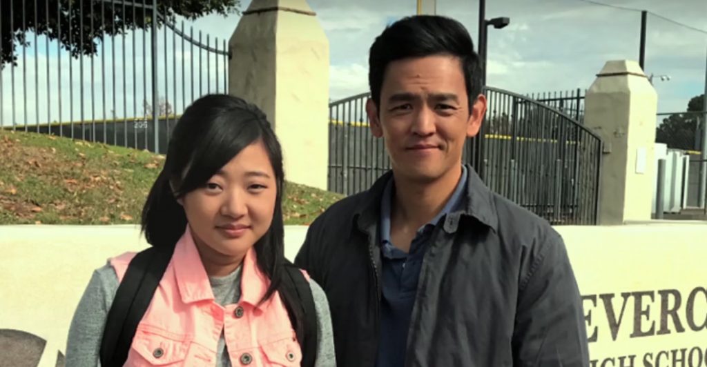 John Cho and Michelle La in Searching. | Credit: Columbia Pictures