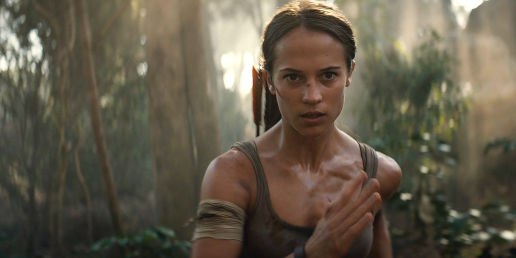 Alicia Vikander takes on an adventure in Tomb Raider.