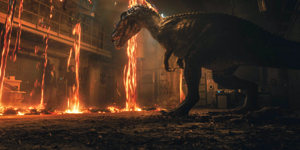 It's a fight for survival against dinosaur and nature in Jurassic World: Fallen Kingdom.