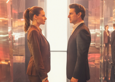 Left to right: Rebecca Ferguson as Ilsa Faust and Tom Cruise as Ethan Hunt in MISSION: IMPOSSIBLE - FALLOUT