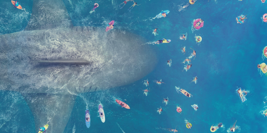 The Meg Chomps on the Crazies | Credit: Warner Bros Pictures