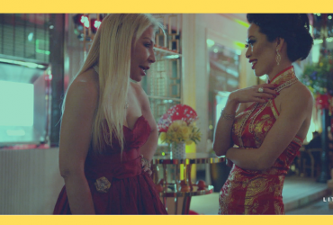 (L-R) Anna Shay and Christine Chiu in episode 1 “Necklacegate 90210” of Bling Empire: Season 1. c. Courtesy of Netflix © 2021 | The Little Binger