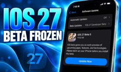 iOS 27 public beta frozen no new features
