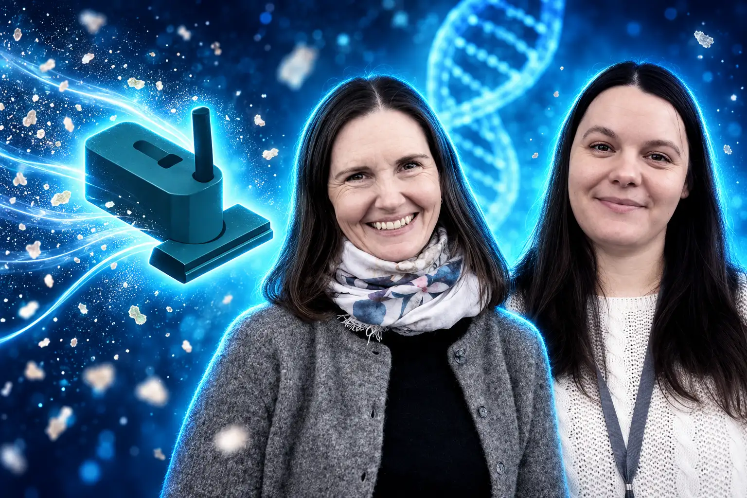 Airborne DNA identifies mock burglars in 22 homes